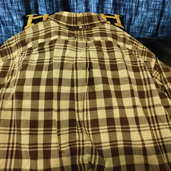 RALPH LAUREN POLO PLAID BUTTON DOWN SHIRT. [E.U.C.] - Picture 7 of 8